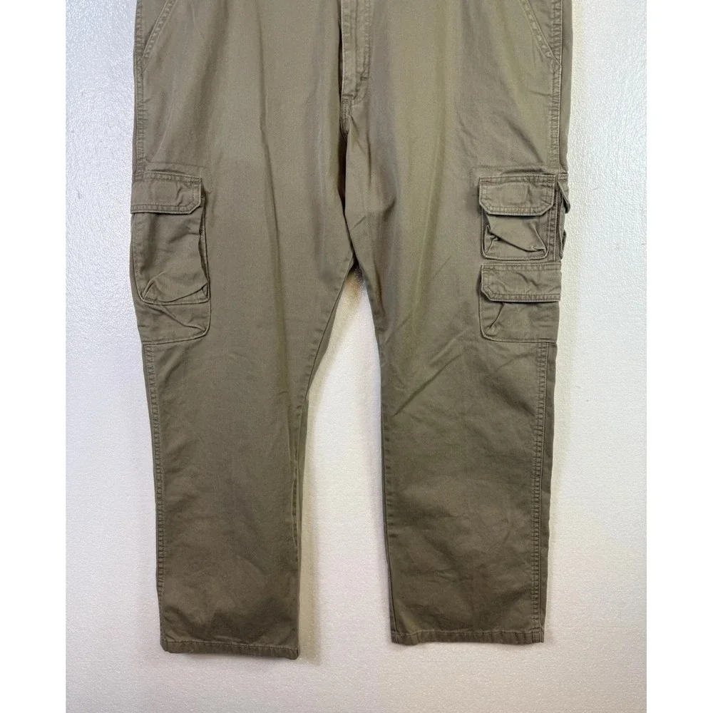 Wrangler Cargo Pants Mens 42x30 Khaki Beige Regular‎ Straight Utility Casual